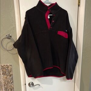 Patagonia Brown and Red Pullover Fleece